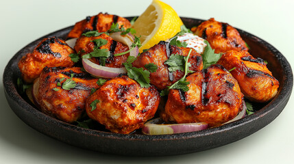 Fototapeta premium grilled chicken wings