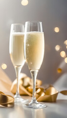 glasses of champagne