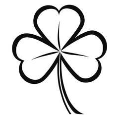 Four-Leaf Clover Silhouettes 