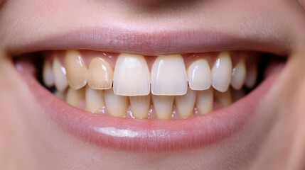 Fototapeta premium Perfect healthy teeth smile of a young woman. Teeth whitening. Dental clinic patient. Image symbolizes oral care dentistry, stomatology. Dentistry image
