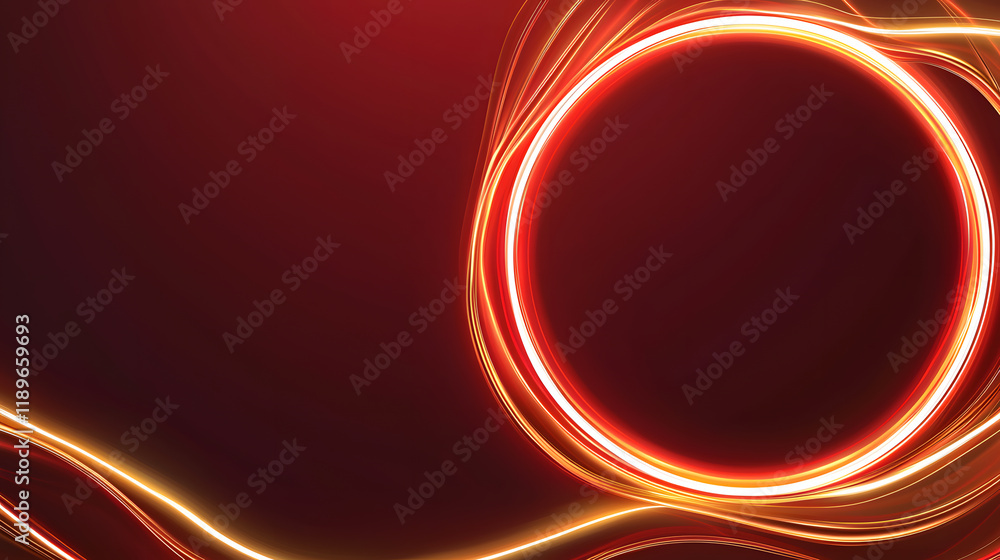 Aufkleber dynamic light trails in abstract design studio digital artwork dark background creative perspective 
