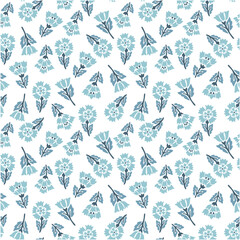 Allover floral print pattern repeat vector file, Floral block print, Ditsy floral print