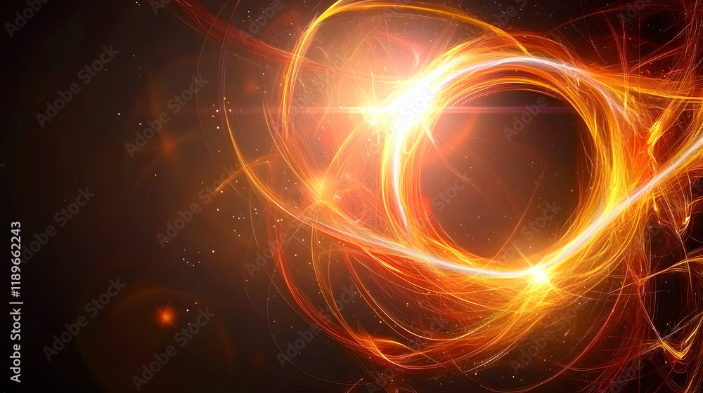 Poster dynamic energy flowing through space abstract background digital art cosmic environment bright viewp