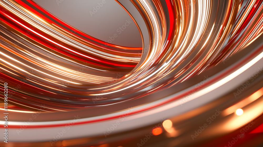Poster dynamic motion capture of shimmering light trails modern studio abstract visuals vibrant colors clos