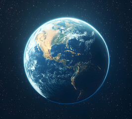 Obraz premium Earth from Space: A Stunning View of Our Planet