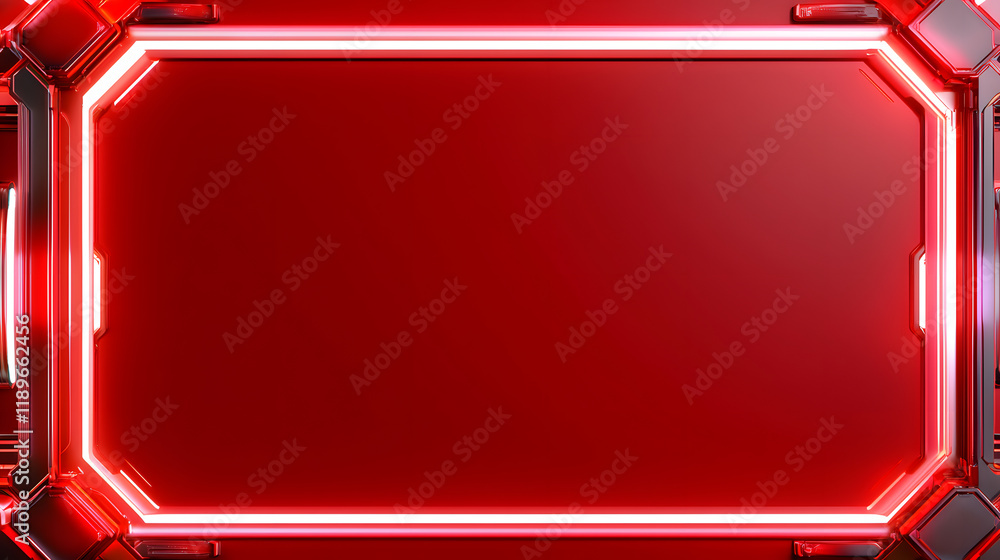 Poster dynamic neon frame design digital studio graphic art futuristic setting close-up view modern aesthet