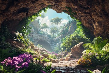 Obraz premium Scenic view of Capricorn Caves in Queensland, Australia