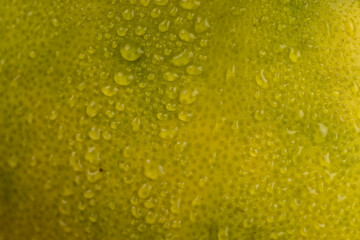 ripe pomelo with lots of pulp cut into pieces