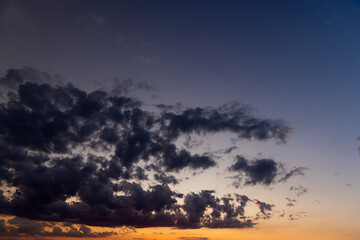 Obraz premium beautiful multicolored sky during sunset