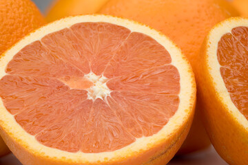 Orange shot in high resolution close up macro