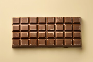 Obraz premium Indulge in pure bliss with our sleek chocolate bar One bite is all it takes to satisfy your sweet tooth.