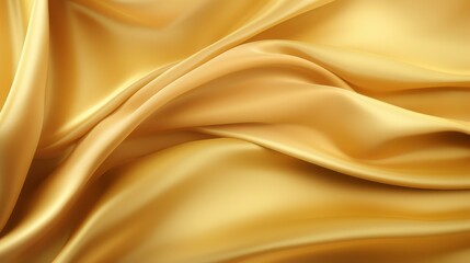 Obraz premium Elegant and plush golden fabric drapery, perfect for chic invitations or opulent event designs. Endless creative possibilities await