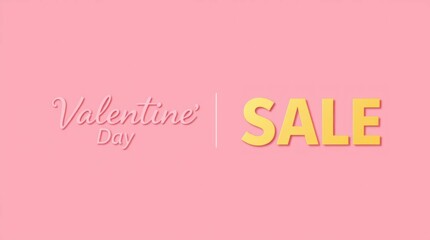A pink background with text of " Valentine's day" " and sale "