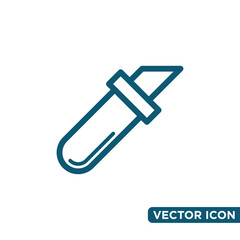 Simple Cutter Icon Design Template 