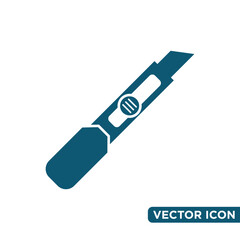 Simple Cutter Icon Design Template 