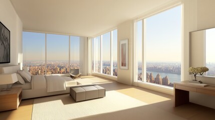 Luxury Penthouse Suite with Panoramic City Views