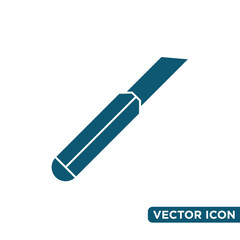 Simple Cutter Icon Design Template 