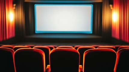 Empty Cinema Theater: Awaiting the Show