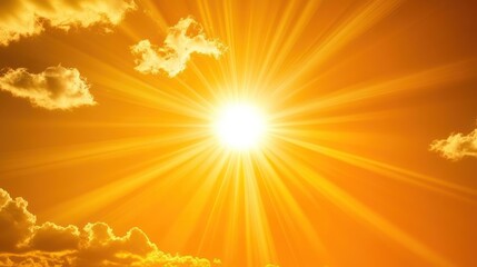 Radiant Sunburst: A Celestial Display of Golden Light