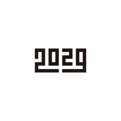 2029, square, rare geometric symbol simple logo vector