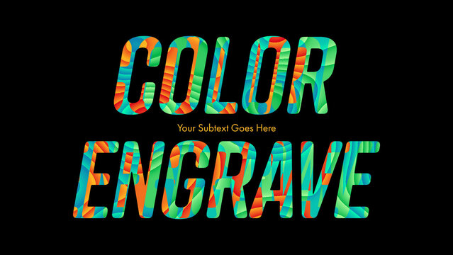 Color Engrave Titles