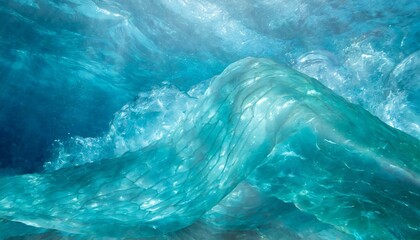 Obraz premium The Whisper of Mermaid's Tears in an Enchanted Ocean Elixir