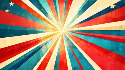 Patriotism, rays, vintage, background, grunge, design, USA, celebration, texture, backdrop