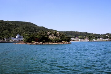 下田港クルージングと毘沙子島、