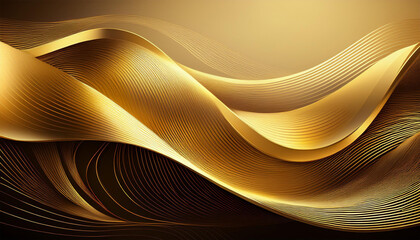 abstract soft golden lines background