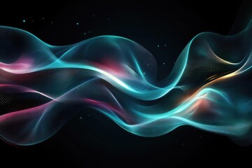 Obraz premium abstract illustration of a futuristic network concept
