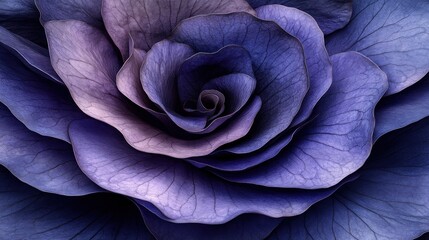 Close-up of a deep purple rose.