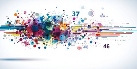 A modern and futuristic illustration of a wireframe enhanced with a sci-fi background and plexus effect.