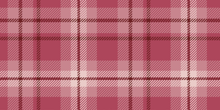 Classic Seamless Plaid Pattern in Shades of Red and Pink for Traditional Textile Designs