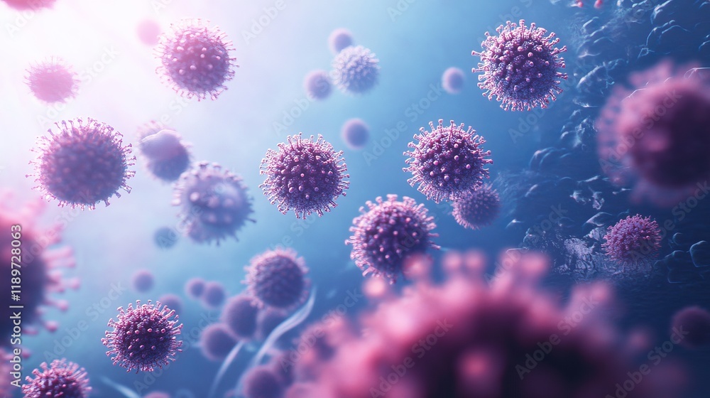 Poster a curated selection highlights the broad spectrum of viruses, underlining the colorful array of path