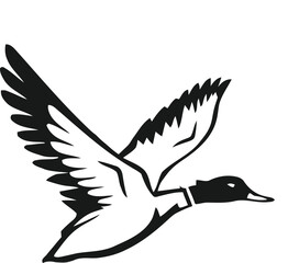 hunting Deer Duck and fish minimalist logo design	