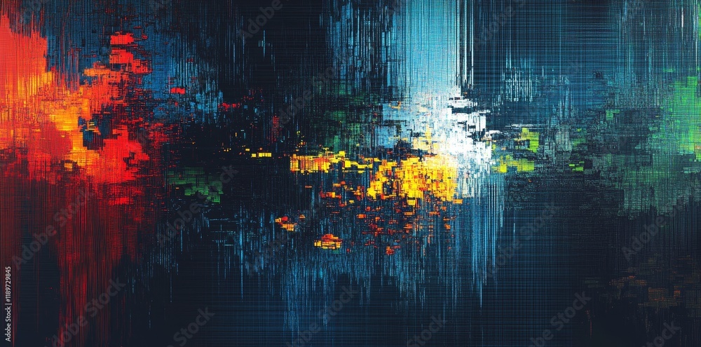 Poster abstract colorful background with circles