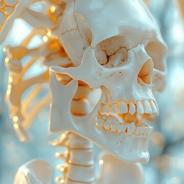 Human Skeleton Anatomical Illustration of Humerus Anconeus Ulna labeled Forearm Structure