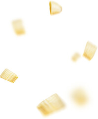 Bananas in the air, Falling Bananas slices Photo Effect