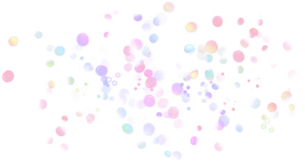 Pastel Rainbow Bokeh Photo Overlay, PNG Bokeh Clipart, Photo Effect