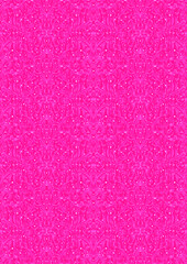 Hand-drawn abstract seamless ornament. Neon pink (plastic pink) background and glowing pattern on it. Cloth texture. Digital artwork, A4. (pattern: p11-2e)