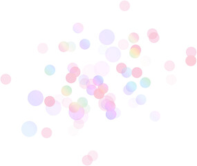 Pastel Rainbow Bokeh Photo Overlay, PNG Bokeh Clipart, Photo Effect