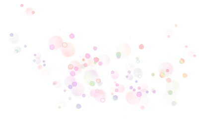 Pastel Rainbow Bokeh Photo Overlay, PNG Bokeh Clipart, Photo Effect