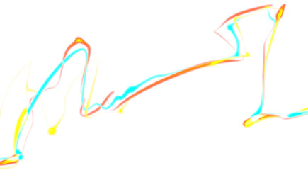 Rainbow Light Trails Photo Effect, PNG Light Rays, Neon Trails, Neon Lights