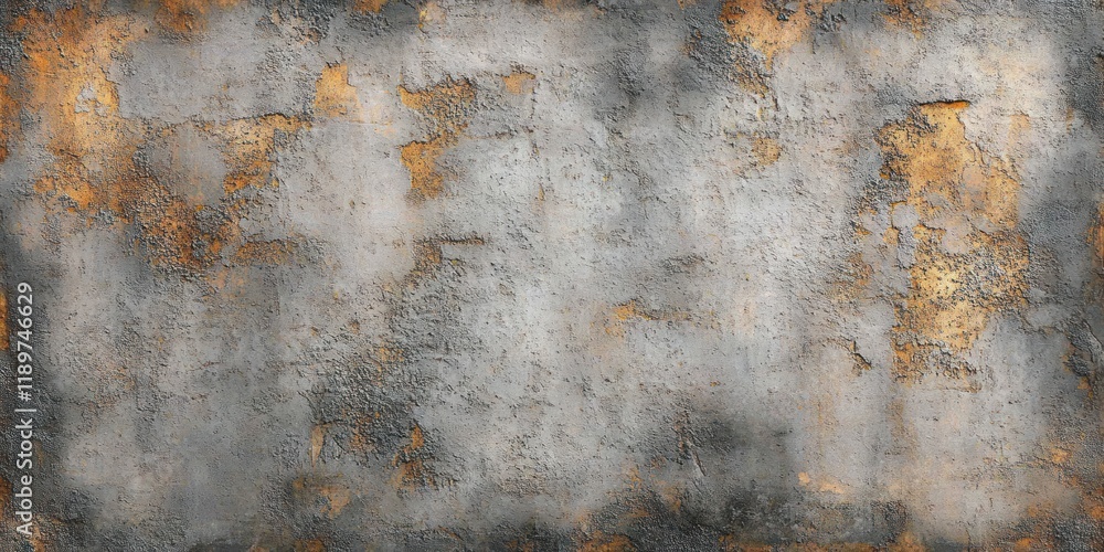 Poster abstract expressionism textured concrete wall with rust and gray tones