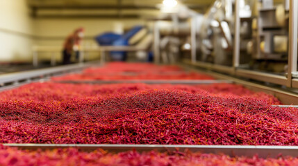 Fototapeta premium saffron in a factory
