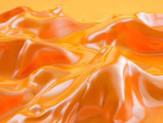 Obraz premium Abstract Orange Draped Fabric Texture