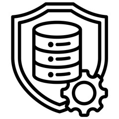 Data Governance Icon Lineal Syle
