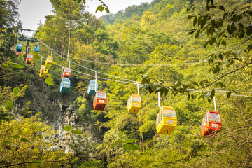 mount wuling great rift valley, gondolas, ropeway, china, chongquin, yangtse, beautiful landscape, rift, valley, mountains,