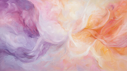 Fototapeta premium Vibrant Abstract Background with Soft Pastel Swirls, Concept of Tranquility and Creative Expression, Perfect for Modern Design. Background