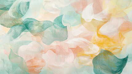 Fototapeta premium Delicate Abstraction of Flowing Colors in Watercolor Art. Concept of International Women's Day, Gentle Beauty. Background